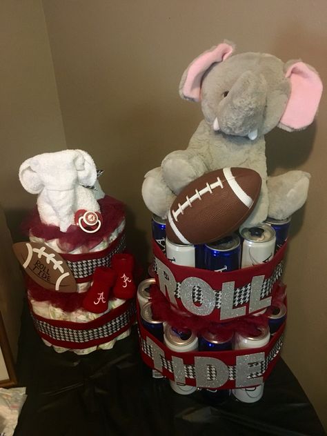 Alabama Baby, Beer Cake, Roll Tide, Diaper Cake, Alabama, Chelsea, Baby Shower, Shower, Chelsea Fc