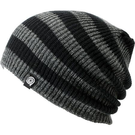 Aperture Estebon Grey & Black Stripe Beanie. So chill. I don't normally wear beanies, but this I could go for. Slouch Beanie Hats, Slouchy Beanie Hats, Bday Wishlist, Cute Beanies, Pete Wentz, Striped Beanies, Slouch Beanie, Black Beanie, Slouch Hat