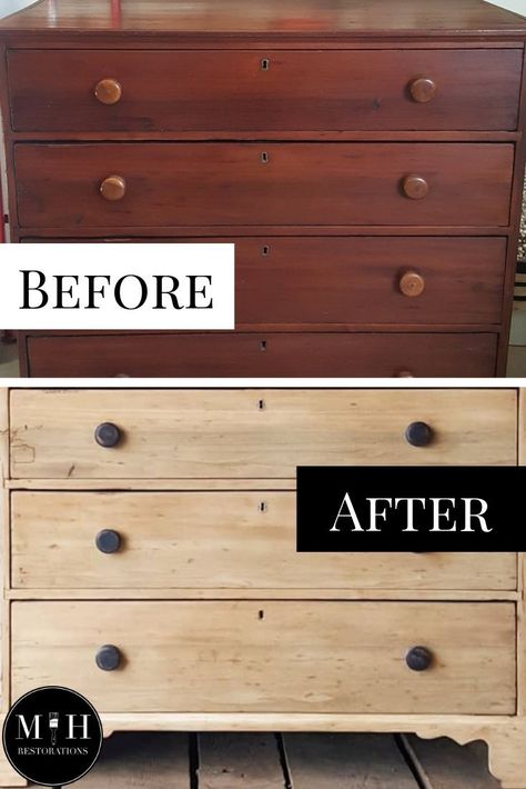 Raw Wood Bedroom Furniture, Old Cabnits Makeover, How To Beige Wash Furniture, Stripping And Bleaching Furniture, Light Wood Stained Dresser, Diy Wide Nightstand, Refurbish Antique Dresser, White Washed Cherry Wood, Furniture Base On Cabinets