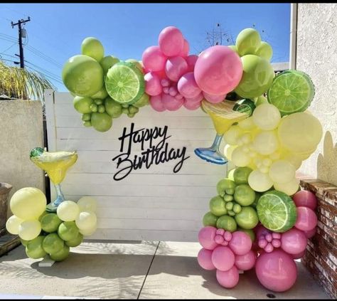 Margarita Party Ideas Decorations, Margarita Party Ideas, Photobooth Decor, Margarita Party, 30th Birthday Bash, 33rd Birthday, Wild One Birthday Party, Balloon Arrangements, Birthday Party For Teens