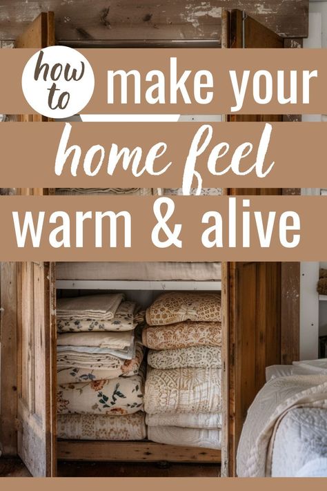 Discover how to give your home life and heart by embracing attractive utility! Learn to fill your space with beautiful, functional items that you actually use. No more staged vignettes – just authentic, cozy living Pioneer Aesthetic Home, Authentic Home Decor, Simple Cozy Decor, Make A Cozy Home, Orderly Home, Cozy Home Hacks, One Day Diy Home Projects, Ways To Simplify Your Home, House Life Hacks