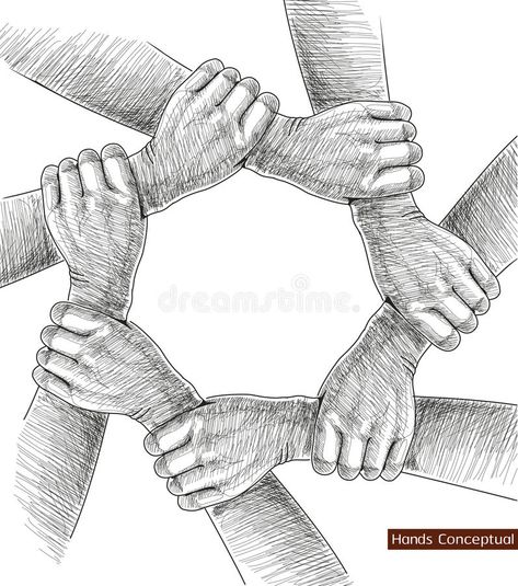 Hands Drawing Conceptual. Vector illustration , #Aff, #Drawing, #Hands, #Conceptual, #illustration, #Vector #ad Unity Image, Unity Drawing, Holding Hands Drawing, People Holding Hands, Alfabet Font, خريطة ذهنية, Arm Drawing, Hands Drawing, Image Swag