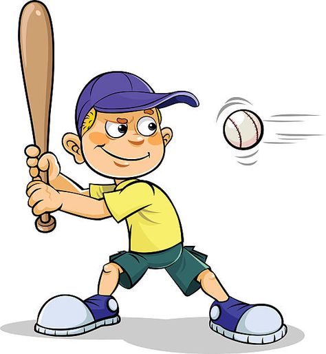 Kids Playing Baseball, Baseball Boy, Baseball Clipart, Baseball Vector, Clipart Boy, Clip Art Library, Baseball Pictures, Boy Illustration