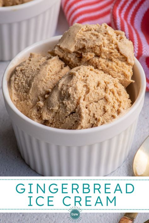 Gingerbread Ice Cream Ninja Creami, Molasses Ice Cream, Gingerbread Ice Cream, Eggnog Ice Cream, Maple Ice Cream, Simple Ice Cream, Frozen Deserts, Craving Ice Cream, Sherbet Recipes