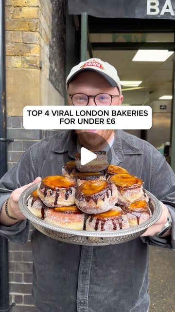 1.2M views · 57K likes | Eating With Tod / Toby Inskip on Instagram: "TOP 4 VIRAL LONDON BAKERIES WHICH WONT BREAK THE BANK 🏦   1. @lamaritxulondon  2. @fortitudebakehouse  3. @breadaheadbakery  4. @matteomanzottipastry   ⭐️ If you can’t take a date, take a mate! Tag tag tag x   #bakery #london #pastry #cheesecake #dessert #coffee #londonfood #londoncity #london🇬🇧 #foodporn #cheapeats #pastrychef #baking #food #eat #reels" London Pastries, Ncl Prima, London Bakeries, London Desserts, Viral Desserts, London Places To Eat, London Bakery, British Isles Cruise, Bakery London