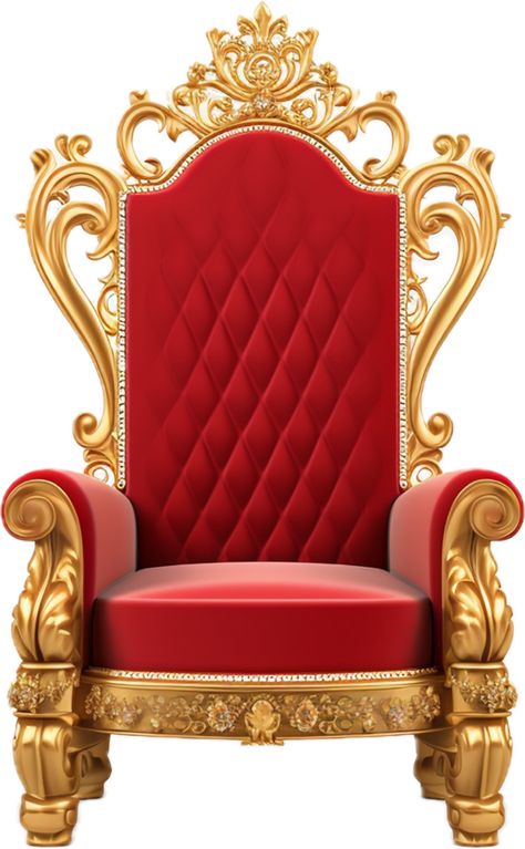 King Chair Background For Editing, Chair Background For Editing, Throne Background, Throne Illustration, Background With Chair, Gold Throne Chair, Thumbnail Material, Islamic Design Graphic, Throne Design