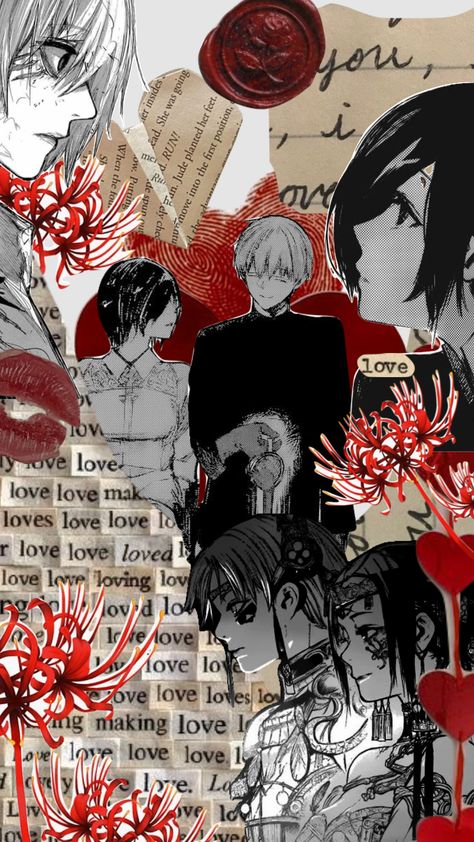 kaneki and touka Touka Kirishima Wallpapers, Ken Kaneki X Touka, Tokyo Ghoul Wallpapers Aesthetic, Kaneki Ken And Touka, Touka And Kaneki, Cell Pictures, Kaneki And Touka, Tokyo Ghoul Touka, Kaneki X Touka