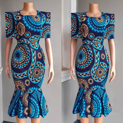 Classy Ankara Gown Styles, African Dresses For Women Ankara, Flair Gown, Turkey Dress, Dress African Print, African Attire Dresses, Barbie Dresses, Bridesmaid Saree, African Fabric Dress