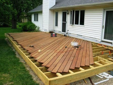 Deck Floor Designs, Low Deck Designs, Wooden Deck Designs, Seating Restaurant, House Customization, Wood Deck Designs, Ipe Deck, Deck Patterns, Deck Building Plans