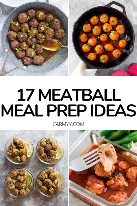 Meatball Meal Prep Recipes, Meatballs For Meal Prep, Meal Prep Ideas Meatballs, Meatball Lunch Recipes, Meats To Meal Prep, Ground Turkey Meatballs Meal Prep, Lunch Meatball Meal Prep, Meatball Bento Lunch Ideas, Meal Prep For The Week Meatballs