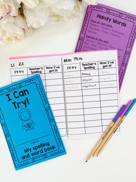 Have your students learn independence with this one of a kind "I can Try" personal dictionary! Personal Dictionary, January Month, Take Responsibility, Student Created, Third Grade, Student Learning, Second Grade, First Grade, Back To School