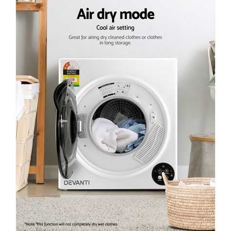 All-weather drying comes easy with our Devanti Tumble Dryer. No more worries about damp and half-dried clothes, as the dryer does an ideal job of delivering perfectly dried and fresher laundry every time. Humidity Sensor, Wet Clothes, Smart Storage, Control Panel, Tumble Dryer, Store Credit Cards, Tumbling, Cleaning Clothes, No More