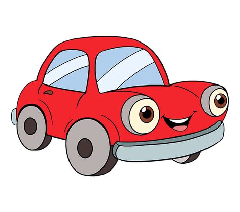 How to Draw a Cartoon Car | Easy Step-by-Step Drawing Guides Cartoon Car, Car Cartoon, I Hope, Cars