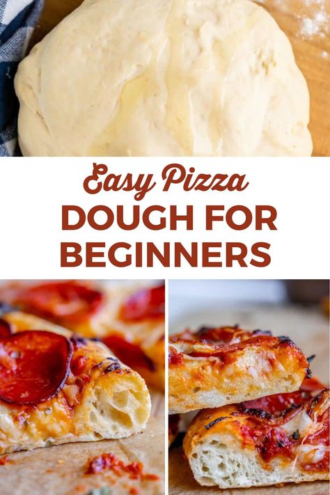 A super easy recipe for Homemade Pizza Dough, with all the tips and tricks you need to get a seriously flavorful crust on your pizza! This recipe is quick to make, with just a 20 minute rise (or an optional longer rise). I’ll show you how to make this easy Pizza Dough recipe step by step! Doughy Pizza Dough Recipe, Rapid Rise Pizza Dough Recipe, Pizza Dough With Active Dry Yeast, Easy Fast Pizza Dough Recipe, Easy No Rise Pizza Dough, Easy Quick Pizza Dough Recipe, Pizza Dough Recipe Rapid Rise Yeast, Home Made Pizza Dough Easy, Pizza Dough Recipe For Pizza Oven