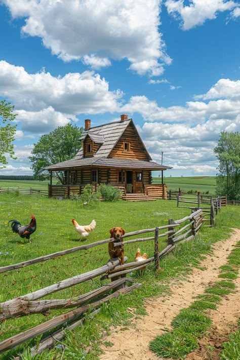 Rural Photography, Future Farms, Countryside House, Village House Design, Beautiful Landscape Wallpaper, Village Life, Pretty House, Green Aesthetic, Farm Life