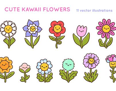 Check out new work on my @Behance profile: "Cute Kawaii Flowers Clipart" http://be.net/gallery/198570413/Cute-Kawaii-Flowers-Clipart Profile Cute, Kawaii Flowers, Cute Flower Drawing, Creative Market Design, Happy Emotions, Shape Collage, Face Cute, Flowers Clipart, Cartoon Flowers