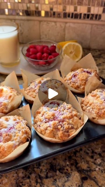 @tinkostars on Instagram: "Lemon Raspberry White Chocolate Muffins  #### Raspberry Syrup **Ingredients:** - 1/4 cup raspberries - 1/4 cup sugar - 2 tbsp water - 1 tsp lemon juice - 1 tbsp cornstarch mixed with 1 tbsp water  **Instructions:** 1. Cook raspberries, sugar, water, and lemon juice over medium heat for 10 minutes. 2. Stir in cornstarch mixture until thickened. Cool.  #### Crumble Topping **Ingredients:** - 1/2 cup sugar - 1/2 cup flour - 1/4 cup unsalted butter, diced - Pinch of salt  **Instructions:** 1. Mix all ingredients until crumbly. Set aside.  #### Muffins **Ingredients:** - 2 1/4 cups flour - 2/3 cup sugar - 2 tsp baking powder - 1/2 tsp salt - 1 tbsp lemon zest - 2 eggs - 2/3 cup milk - 1/2 tsp vanilla extract - 1/4 cup vegetable oil - 1/4 cup melted butter - 1/2 cup wh Lemon White Chocolate Muffins, Lemon Raspberry White Chocolate Muffins, Muffin Crumble, Muffins Raspberry, Raspberry White Chocolate Muffins, Raspberry Muffin Recipes, Mixed Berry Muffins, Lemon Raspberry Muffins, White Chocolate Muffins