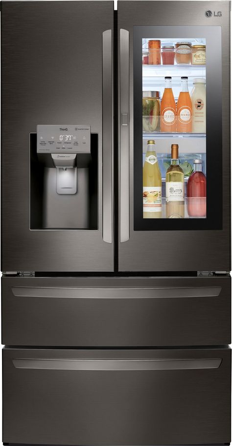 Door In Door Refrigerator, Lg French Door Refrigerator, Refrigerator With Ice Maker, Refrigerator Brands, Smart Refrigerator, Tempered Glass Shelves, Bottom Freezer, French Door, Ice Maker