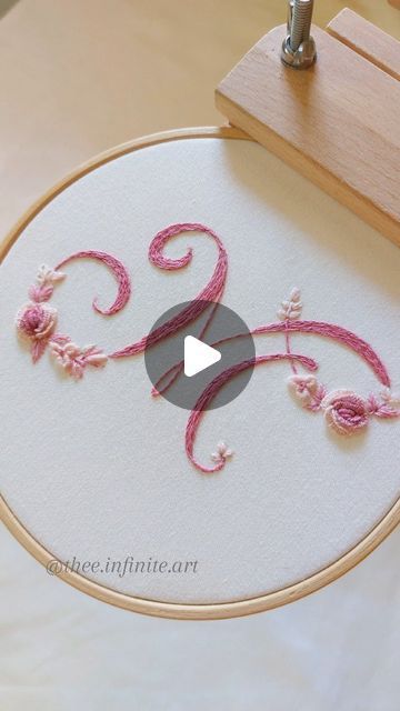 Embroidery Name Tutorial, Embroidered Names Hand Embroidery, Peace Embroidery, Infinite Art, Initial M, Name Embroidery, Embroidery Letters, Embroidered Name, Art Embroidery