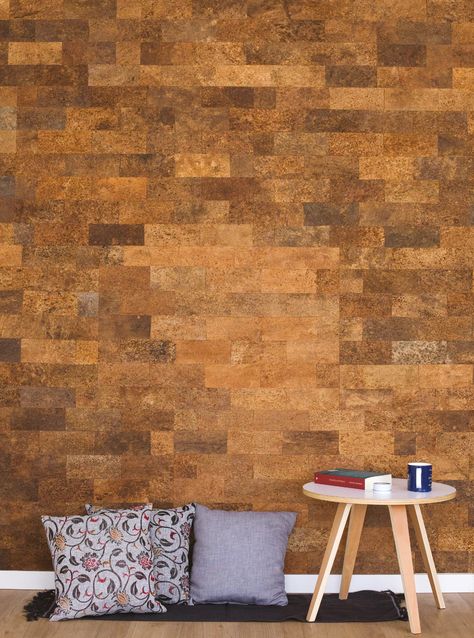 Our Bark wall covering sheets offer a simple way to transform any room to a cozy retreat or a warm sanctuary. This cork wall covering is made from the eco-friendly cork oak located in the Mediterranean. The bark is harvested every nine years and regrows over the 200+ year life of the tree. These cork panels are a stunning decor choice as well as offering health benefits and sustainability. #EcoFriendly #Green #Renewable #Warm #Quiet Bark Wall, Cork Wall Panels, Cork Panels, Reclaimed Wood Paneling, Cork Tiles, Green Office, Cork Wall, Cork Flooring, Oak Trees