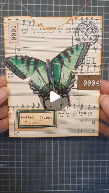 Annie on Instagram: "Sheet music pockets! DTP for The Junk Journal Studio   Super simple pockets,  perfect for your junk journal! Decorated with butterflies and labels from @thejunkjournalstudio  https://www.etsy.com/uk/listing/1045492015/butterfly-fussy-cut-mega-pack-164  Head over to my YouTube channel to see the full process video.   #junkjournal #pockets #fussycutting #butterflies #butterfly #stamping #inked #vintagelace_jounal75" Art Journals, My Youtube Channel, Junk Journals, Super Simple, Paper Crafting, Junk Journal, Youtube Channel, Art Journal, Sheet Music