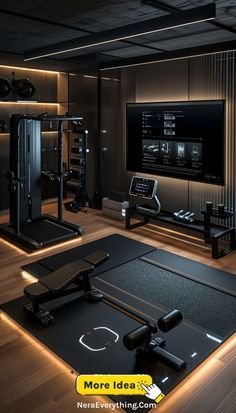 1.Home Decor: #homedecor, #interiordesign, #homedesign, #decor inspiration Gym Setup Ideas, Luxury Home Gym, Boutique Gym, Gym Design Interior, Small Home Gym, Luxury Gym, Home Gym Setup, Gym Setup, Gym Room At Home