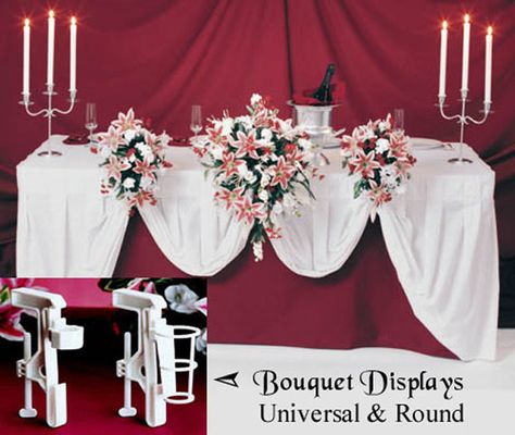 BOUQUET DISPLAYS  Wedding Reception Table Decoration by vitaintl, $5.95 Bouquet Display, Bridal Wedding Flowers, Wedding Reception Table Decorations, Bouquet Holder, Reception Table Decorations, Bridal Bouquet Flowers, Wedding Table Flowers, Wedding Reception Tables, Table Display