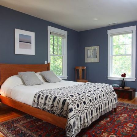 Benjamin Moore's 2015 Color of the Year (and Color Trends!) - Evolution of Style Oxford Gray Benjamin Moore, Blue Gray Bedroom Colors, Colour Schemes For Living Room Grey, Grey Colour Scheme Bedroom, Grey Bedroom Colors, Blue Bedroom Colors, Blue Gray Bedroom, Bedroom Paint Colors Master, Grey Wall Color