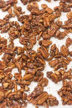 Honey Glazed Pecans Recipe, Glazed Pecans Recipe, Roasted Pecans Recipe, Honey Roasted Pecans, Cinnamon Sugar Pecans, Recipe Using Honey, Candied Pecans Recipe, Glazed Pecans, Dorm Kitchen