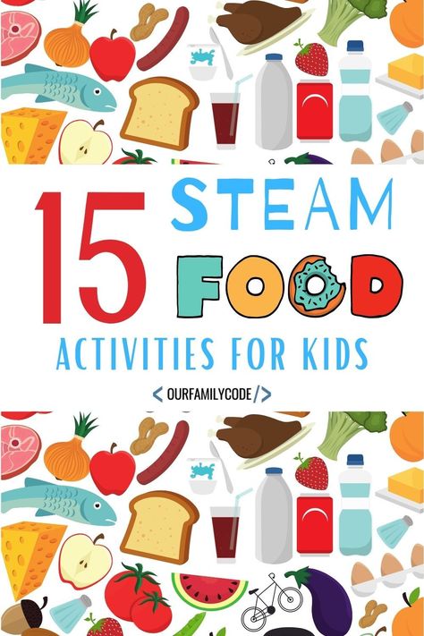 These 15 STEAM food activities offer great hands-on learning opportunities for kids of all ages! #foodscience #STEMed #STEM #homeschool #teachingkids Social Emotional Development Activities, Emotional Development Activities, Math Art Activities, Unplugged Coding Activities, Steam Food, Steam Ideas, Social Skills For Kids, Preschool Stem, Social Emotional Activities