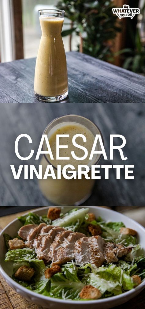 Your New Favorite Homemade Dressing Is Our Caesar Vinaigrette! Light Caesar Dressing, Ceasar Dressing No Mayo, Ceasar Vinaigrette Dressing, Cesar Dressing Easy, Diy Caesar Salad Dressing, Low Fat Caesar Dressing, Cesar Dressing Healthy, Best Store Bought Caesar Dressing, Caesar Salad Dressing No Mayo