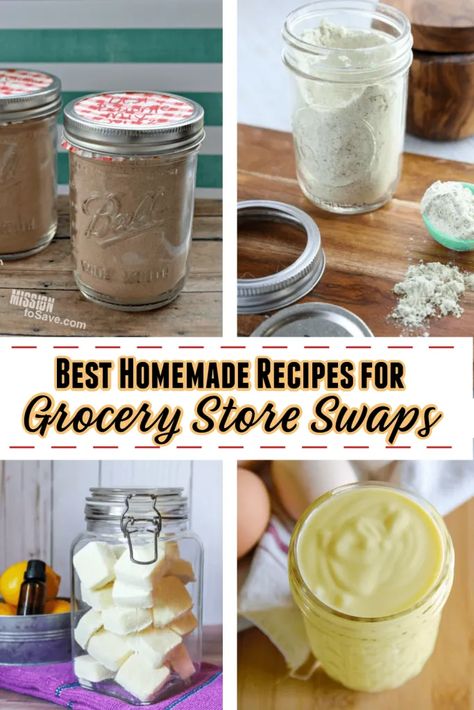 Copycat Grocery Store Recipes, Food Cheaper To Make Than Buy, Home Steading Recipes, All Homemade Recipes, Diy Homemade Pantry Mixes, Ingredient Only Household, Homemade Food Swaps, Diy Bulk Pantry Mixes, Make Your Own Groceries