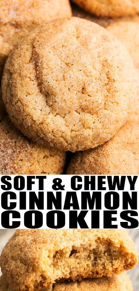 Easy Crinkle Cookies, Cinnamon Cookies Recipes, Soft Batch, Cookies Cinnamon, Quick Cookies Recipes, Quick Cookies, Cake Mix Cookie Recipes, Cinnamon Cookies, Recipes Fall