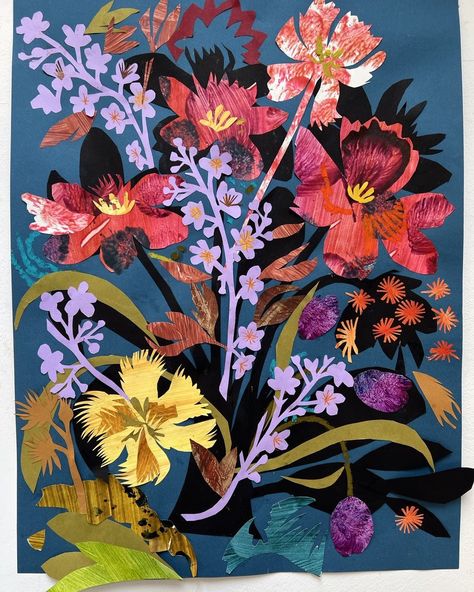 Mark Hearld (@mark_hearld) | Instagram profile Collage Food, Mark Hearld, Paper Collage Art, Winter Illustration, British Wildlife, A Level Art, Floral Artwork, Still Life Art, Screenprinting