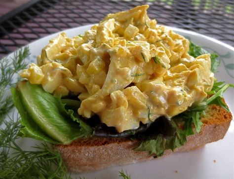 Magical Egg Salad Recipe - Food.com Tofu Curry, Easy Egg Salad, Salad Recipes Video, Egg Salad Sandwiches, Egg Salad Recipe, Appetizer Salads, Easy Salad Recipes, Soup And Sandwich, Egg Salad