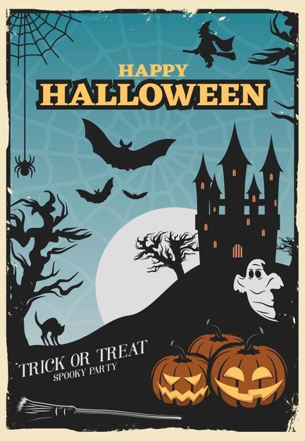 Halloween Posters Vintage, Halloween Poster Aesthetic, Halloween Poster Ideas, Cute Halloween Poster, Trunk Or Treat Halloween, Halloween Poster Design, Vintage Halloween Aesthetic, Halloween Party Design, Halloween Costumes Party