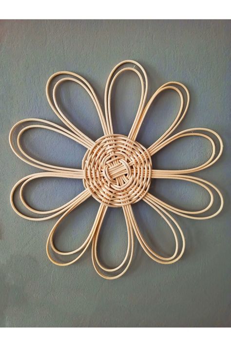 🌼Natural Handmade Bamboo Rattan Wall Ornament 🌼The product is sent in 3 pieces as Large/Medium/Small. 🌼LARGE:40cm (15INC), MEDIUM:30cm (11INC), SMALL:25cm (9INC). 🌼With its natural decorative appearance, you can easily use Rattan Ornaments in your home, garden, pergola or balcony. 🌼Our products are made using Quality Natural Rattan. ⚠️Since it is handmade, there may be 1-2 cm variation in size. Rattan Wall Hanging, Rattan Ornaments, Rattan Wall Decor, Wall Decor Bohemian, Garden Pergola, Rattan Wall, Bohemian Home Decor, Bamboo Wall, Wall Ornaments