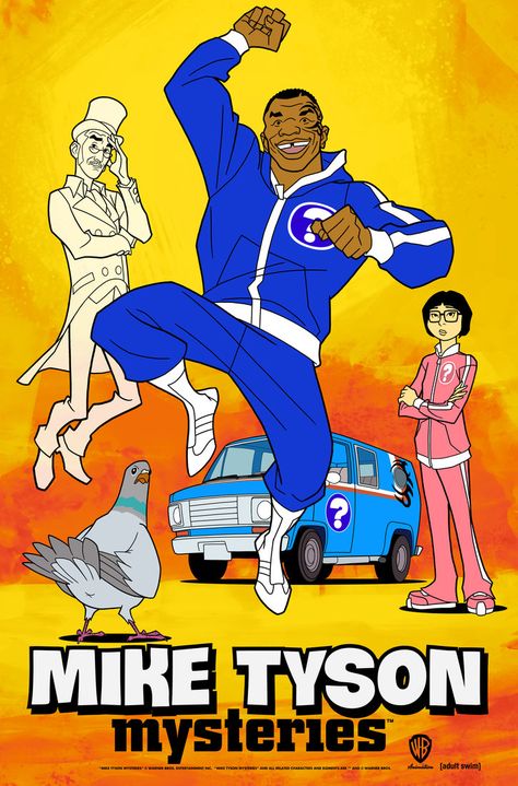 Mike Tyson Mysteries by dusty-abell Mike Tyson Mysteries, Mighty Mike, Tv Detectives, Champions Of The World, Black Actors, Black Cartoon, Cartoons Series, Comedy Series, Adult Swim