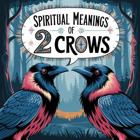 15 Spiritual Meanings of 2 Crows: a Message From the Universe Two Crows Meaning, Crows Meaning, Crow Meaning, Spiritual Animals, Cryptic Messages, Two Crows, Message From The Universe, Spiritual Animal, Animal Symbolism