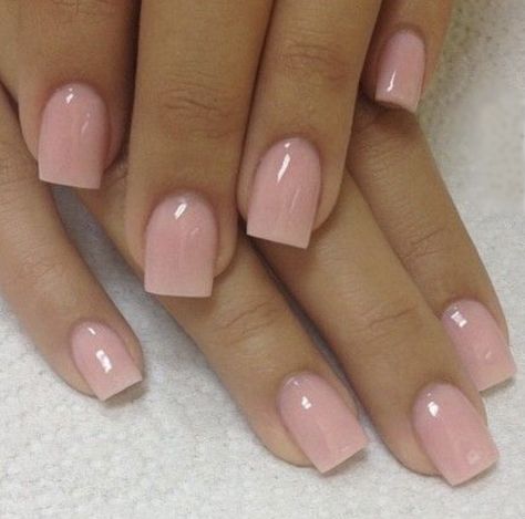 Short Nude Pink Nails, Short Square Gel Nails, Dusty Pink Nails, Square Gel Nails, Blush Pink Nails, Pink White Nails, Acrylic Nails Nude, Brown Acrylic Nails, Girly Acrylic