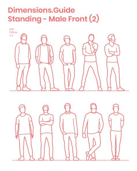 Silhouette Drawings, Posture Drawing, Front Profile, Human Sketch, Human Figure Sketches, Silhouette Drawing, Average Height, People Standing Together, Sketches Of People