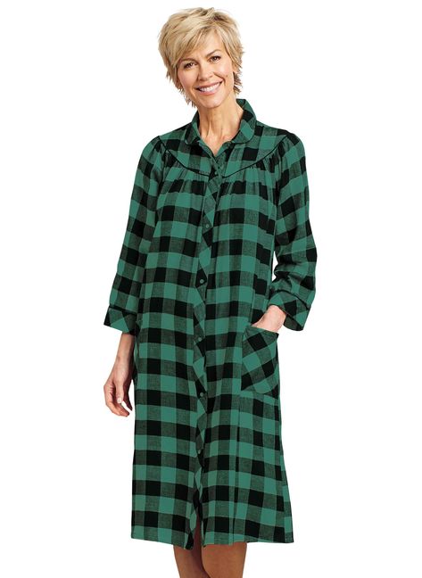 PRICES MAY VARY. Cotton,Flannel,Plush,Woven Cotton Snap closure Machine Wash House Coat, Flannel Women, Woven Cotton, Cotton Flannel, Cotton Weaving, Snap Closure, Plaid, Lingerie, Bath