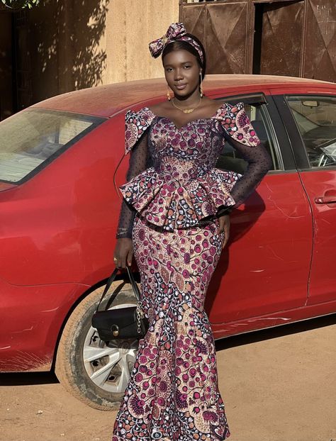 Peplum Dress Ankara African Style, Skirt And Peplum Top Ankara, Ankara Skirt And Blouse Styles Peplum Tops, Arewa Ankara Skirt And Blouse, Ankara Skirt And Peplum Blouse Styles, Peplum Ankara, Ankara Skirt And Blouse Styles, African Blouses, Nigerian Lace Styles Dress