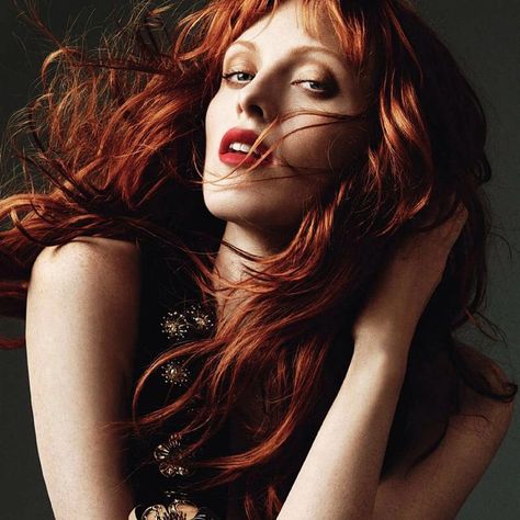 cueclothingco's photo on Instagram Rich Hair Color, Karen Elson, Beyond Beauty, Glam Squad, Witchy Woman, Hair Colorist, Harpers Bazaar, Girl Face, Redheads