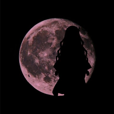 Nezuko Aesthetic Icon, Anime Moon Aesthetic, Nezuko Pfp Aesthetic, Nezuko Widget, Demon Slayer Pfp Nezuko, Nezuko Kamado Aesthetic, Moon Pfp Aesthetic, Nezuko Aesthetic, Pfp Aesthetic Dark