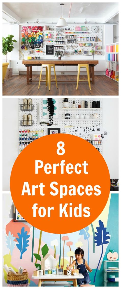 Art Space For Kids, Kids Art Area, Kids Art Corner, Kids Art Space, Kid Friendly Art, Art Drawing Ideas, Kids Art Studio, Space For Kids, Art Spaces