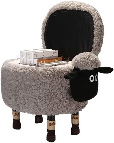 Sheep Chair, Animal Footstool, Foldable Ottoman, Diy Stool, Chair For Living Room, Storage Stool, Foot Stool, Gray Bedroom, Stool Chair