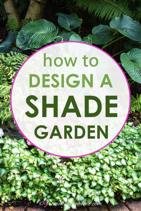 Shade Garden Design Ideas (How To Design A Stunning Shade Garden-With Pictures) - Gardening @ From House To Home Shade Planters, Shady Backyard, Shade Landscaping, Shade Garden Design, Shade Loving Perennials, Shade Garden Plants, Flower Bed Designs, Shade Gardens, Gardening Projects