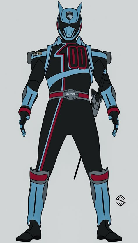 Power Rangers Spd Shadow Ranger, Power Rangers Spd Art, Spd Power Rangers, Power Rangers Drawing, Shadow Ranger, Iron Man Hand, Space Police, Dbz Gt, Ranger Armor