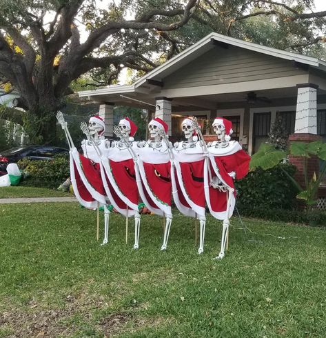 December 23, Holiday Decorations, Skeleton, The House, Halloween Decorations, Funny Pictures, Halloween, Hats, Funny